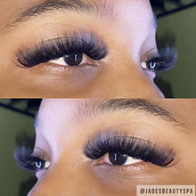 Load image into Gallery viewer, Eyelash Extension Supplies D Curl 0.07 Rapid Volume Lash Extensions Easy Fan 3D 4D 5D 6D 7D 10D Automatic Blooming Flower Lashes Self Fanning Lashes Russian Volume Individual Lashes (D-0.07,8-15mm)