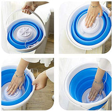 Load image into Gallery viewer, Portable washing machine,Mini Tub Washing Machine With Foldable, Personal Rotating Ultrasonic Turbines Washer USB Powered Convenient Laundry for Camping Apartments Dorms RV Business Travel (01)
