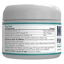 Load image into Gallery viewer, Mars Wellness MG+ Pain Cream - Extra Strength Magnesium and Arnica Cream - 4 OZ Tub - Sore Legs and Joints, Leg Cramps, Sports and Arthritis Pain Rub
