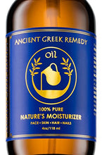Load image into Gallery viewer, Organic Blend of Olive, Lavender, Almond and Grapeseed oils with Vitamin E. Day and night Moisturizer for Skin, Dry Hair, Face, Scalp, Foot, Cuticle and Nail Care. Natural Body oil for Men and Women