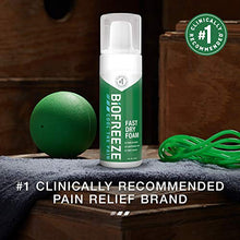 Load image into Gallery viewer, Biofreeze Pain Relief Foam, Fast Drying, Lightweight, and Powerful Topical Pain Reliever