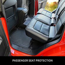 Load image into Gallery viewer, OEDRO Floor Mats Compatible with 2015-2020 Honda Fit, Custom Fit Front & 2nd Row Liner Set, Black TPE All-Weather Guard