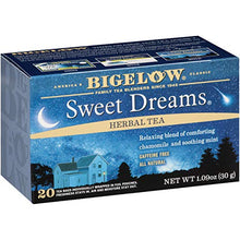 Load image into Gallery viewer, Bigelow Sweet Dreams Herbal Tea, Caffeine Free, 20 Count (Pack of 6), 120 Total Tea Bags