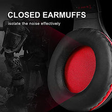 Load image into Gallery viewer, COLUSI Super Lightweight Gaming Headset Xbox One Headset,PS4 Headset with Mic&LED Light,Compatible with PC,Laptop,PS4,Xbox One Conntroller(Adapter Not Included),Ipad,Mobile Phone(Red)