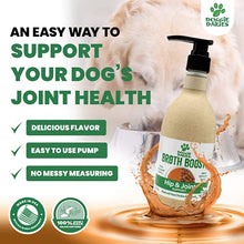 Load image into Gallery viewer, Doggie Dailies Bone Broth for Dogs, 16 FL OZ, Glucosamine and Chondroitin for Dogs to Support Healthy Joints & Flexibility, Tasty Chicken Dog Bone Broth Recipe Helps Maintain Mobility