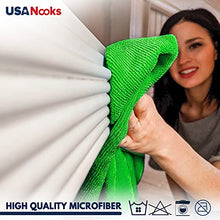 Load image into Gallery viewer, USANOOKS Microfiber Cleaning Cloth - 50 Pcs (12x12 in) - Cleaning Rags - Microfiber Towels for Cars - Softer and More Absorbent - Lint Free Cloth