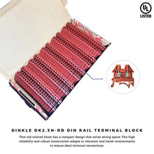 Load image into Gallery viewer, Dinkle DK2.5N-RD DIN Rail Terminal Blocks (Pack of 100)