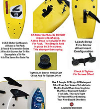 Load image into Gallery viewer, Liquid Shredder EZ-Slider 7ft Yellow-Premium Foam Deck Surfboards-Wax-Free, Soft-Top, Slick Bottom-Includes Removable 3 Fin System-FunShape for Adults and Kids of All Levels of Surfing