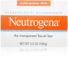 Load image into Gallery viewer, Neutrogena Transparent Facial Bars, Acne-Prone Skin Formula, 3.5 Ounce (Pack of 8)
