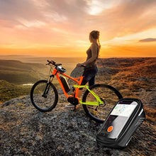 Load image into Gallery viewer, WILD MAN Bike Phone Mount Bag, Cycling Waterproof Front Frame Top Tube Handlebar Bag with Touch Screen Holder Case for iPhone X XS Max XR 8 7 Plus, for Android/iPhone Cellphones Under 6.5”