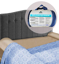 Load image into Gallery viewer, Toddler Bed Rail Bumper - Foam Safety Bed Rail, Portable Bedside Sleep Guard | Non-Slip, Water Resistant, Washable Cover | Kids Baby Children Adults Seniors | Twin Full Queen King | Home Hotel Travel