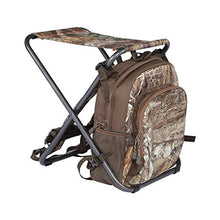 Load image into Gallery viewer, TIMBER RIDGE 3 in 1 Cooler Backpack Foldable Fishing Chair with Cooler Bag, Compact Lightweight and Portable for Outdoor, Camping, Hiking(CAMO)