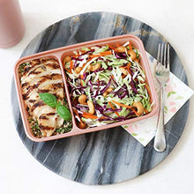 Load image into Gallery viewer, Bentgo Prep 2-Compartment Meal-Prep Containers with Custom-Fit Lids - Microwaveable, Durable, Reusable, BPA-Free, Freezer and Dishwasher Safe Food Storage Containers - 10 Trays & 10 Lids (Blush Pink)