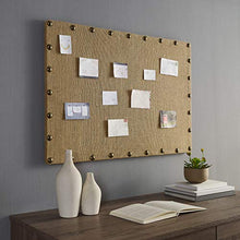 Load image into Gallery viewer, Linon Burlap, Medium Nailhead Corkboard