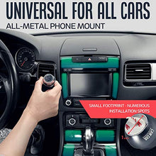 Load image into Gallery viewer, Universal Car Phone Mount Magnetic - All-Metal iPhone Car Mount for Any Smartphone or GPS - Truly One-Handed Cell Phone Holder for Car Dashboard