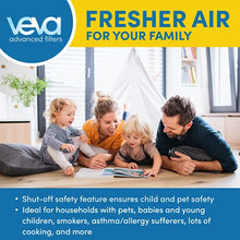 Load image into Gallery viewer, VEVA 8000 Elite Pro Series Black Air Purifier for Home & Large Room, 325 Sq Ft., HEPA Filter & 4 Premium Activated Carbon Pre Filters Removes Allergens, Smoke, Dust, Pet Dander & Odor Complete Tower Air Cleaner Home & Office