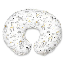 Load image into Gallery viewer, Boppy Original Nursing Pillow and Positioner, Notebook Black and Gold, Cotton Blend Fabric with allover fashion