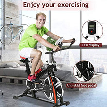 Load image into Gallery viewer, Exercise Bike Recumbent Cycle Bike Trainer Indoor Cycling Bike Stationary with LCD Display and Bottle Holder Static Spin Exercise & Fitness Equipment for Home Office Cardio Workout Bike Training