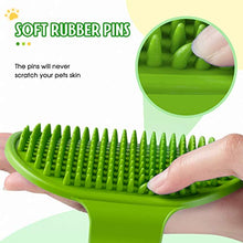Load image into Gallery viewer, DOYOO 4 Pack Dog Brush, Pet Cat Dog Bowl cat/dog brush,Soothing Massage Rubber brush , for Long Short Haired Dogs and Cats, band Collapsible Travel Pet Cat Dog Bowl