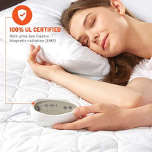 Load image into Gallery viewer, Dual Control Heated Mattress Pad Queen Size | Zone Heating Electric Bed Warmer W/ Auto Shut Off | Fit Up To 15 Inch | 12.5ft Long Cord | Therapeutic & Relieves Sore Muscles/Joints - 60x80 Inch, White