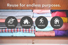 Load image into Gallery viewer, Space Saver Storage Bags for Clothes - No Vacuum 10-pack Large & Jumbo Rolling Compression Packing Bags, Gain 300% More Space for Travel Camping RV Trailer, Small Closets by Acrodo