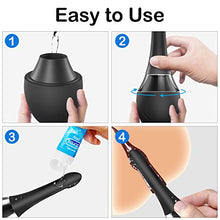 Load image into Gallery viewer, Automatic Electric Enema Bulb with 7 V-Modes & 3 Speeds, SENSIVO Anti Back-Flow Silicone Anal Douche for Men Women Reusable, Enema Kit for Colon Cleansing, Anal Cleaner Douche Bottle Shower Enema