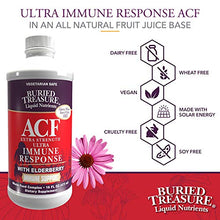 Load image into Gallery viewer, Buried Treasure ACF Extra Strength Extreme Immune Support with Elderberry Echinacea Vitamin C and Herbal Blend for Comprehensive Rapid Relief 16 Fluid Ounce