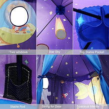Load image into Gallery viewer, Wonder Space Children Play Tent - Space Rocket Castle Pop Up Kids Playhouse, Ideal Indoor Outdoor Gift Game Toy for Boys and Girls