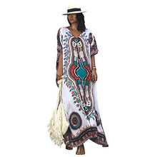 Load image into Gallery viewer, Wander Agio Womens Sunblock Skirt Long Dress Bikini Cover Up Beach Swimear Coverups Robe Dresses Embroider Black 72