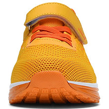 Load image into Gallery viewer, PERSOUL Air Shoes for Boys Girls Kids Children Tennis Sports Athletic Gym Running Sneakers (Yellow Size 2.5 Child)