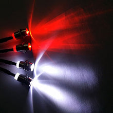 Load image into Gallery viewer, ShareGoo 4Leds LED Light Headlights Taillight Kit Accessories Compatible with Traxxas HSP Tamiya Redcat RC4WD Axial SCX10 RC Car Truck Tank Crawler(2 Red +2 White)