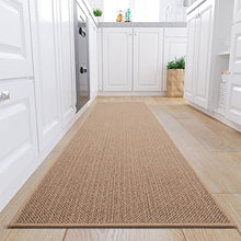 Load image into Gallery viewer, Kitchen-Runner Rugs 1.6' x 8' Non Skid Washable Hallway Runner-Rugs, Kitchen Runner Rugs and mats for Kitchen, Front of Sink, Kitchen Mats for Floor (Beige, 1.6'x8')