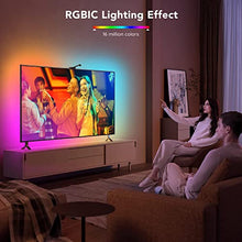 Load image into Gallery viewer, Govee Immersion TV LED Backlights with Camera, RGBIC Ambient Wi-Fi TV Backlights for 55-65 inch TVs PC, Works with Alexa & Google Assistant, App Control, Music Sync TV Lights, Adapter, H6199