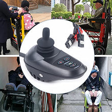 Load image into Gallery viewer, Wheelchair LED Command Joystick, DC 24V Waterproof Electric Power Wheelchair Controller Part LED 6 Keys Joystick for Folding Electric Wheelchair Hall Rocker Omnidirectional