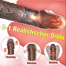Load image into Gallery viewer, Thrusting Dildo Vibrator Sex Toy for Women - Vibrating Dilado Realistic Dildo with 8 Thrusts & Vibrations Sex Store for Adult Sex Toy for Women Men, Anal Dildo Suction Cup Toys for Her Adult Pleasure
