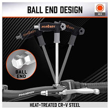 Load image into Gallery viewer, HORUSDY 18-Piece T-Handle allen wrench set, Inch/Metric Long Arm Ball End Hex Key Wrench Set, MM(1.5mm-10mm) SAE(1/16"-3/8")