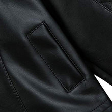 Load image into Gallery viewer, CM C&M WODRO Toddler Boys Girls Motorcycle Faux Leather Jackets Coat Winter Outwear for 1-6Y (Black, 12-18M)