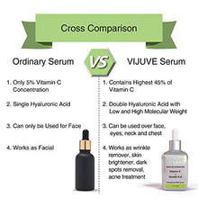 Load image into Gallery viewer, VIJUVE 45% Vitamin C Serum with Double Hyaluronic Acid & Anti-Aging Peptides - 60-times More Efficient than Kojic Acid - For Face & Neck to Keep Skin Elasticity, Reduce Wrinkles & Dark Spots, 30 ml