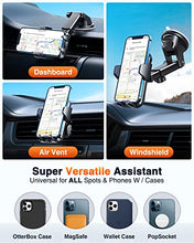 Load image into Gallery viewer, VANMASS Universal Car Phone Mount,【Patent & Safety Certs】 Upgraded Handsfree Stand, Phone Holder for Car Dashboard Windshield Vent, Compatible iPhone 13 12 11 Pro Max Xs XR X 8, Galaxy s20 Note 10 9