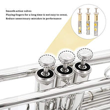 Load image into Gallery viewer, EASTROCK Bb Trumpet Standard Trumpet Set with Carrying Case,Gloves, 7C Mouthpiece and Cleaning Kit (Nickel Plated)