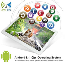 Load image into Gallery viewer, Tablet 10 inch, 5G WiFi Tablet, Android 8.1 Go, 16GB, Dual Camera, 1280x800 IPS Display, GPS, Bluetooth, Google Certified PC - Silver