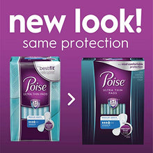 Load image into Gallery viewer, Poise Ultra Thin Incontinence Pads for Women, Moderate Absorbency, Regular Length, 144 Count (3 Packs of 48) (Packaging May Vary)