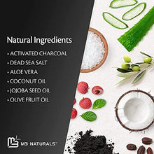 Load image into Gallery viewer, M3 Naturals Charcoal Body Scrub 12 oz + Superfood Body Scrub 12 oz