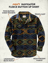 Load image into Gallery viewer, Legendary Whitetails Men's Navigator Fleece Button Up Shirt, Asphalt Ridge, 3X-Large