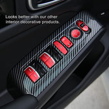 Load image into Gallery viewer, Thenice for 11th Gen Civic Window Control Panel Door Armrest Cover Door Lock Switch Trim for Honda Civic 2022 Sedan Hatchback -Carbon Fiber Grain