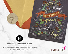 Load image into Gallery viewer, Papyrus Christmas Cards Boxed, Chalkboard Holiday Tree (14-Count)