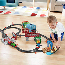 Load image into Gallery viewer, Thomas & Friends Talking Thomas & Percy Train Set UK English Edition, large motorized train and track set for kids ages 3 years and older
