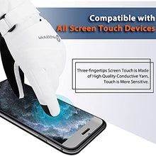 Load image into Gallery viewer, Andorra Snow Gloves Women Touchscreen Zipper Pocket Ski Gloves Waterproof Gloves Women, White, S