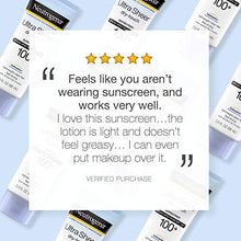 Load image into Gallery viewer, Neutrogena Ultra Sheer Dry-Touch Water Resistant and Non-Greasy Sunscreen Lotion with Broad Spectrum SPF 100+, 3 Fl Oz (Pack of 1)