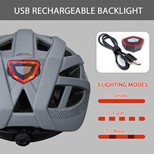 Load image into Gallery viewer, GROTTICO Adult-Men-Women Bike Helmet with Light - CPSC Certified for Mountain Road Bicycle Helmet with Replacement Pads & Detachable Visor